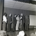 People on Stage for Master Charge, O by George Skip Gandy IV