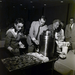 People in Line for Coffee and Pastries for Aero Mayflower Transit Company Incorporated, B by George Skip Gandy IV
