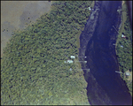 Aerial View of Multiple Houses and Docks on a River, Tampa, Florida, A