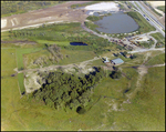 Aerial View of Farmland and Adjacent Construction Area