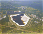 Aerial View of Phosphate Waste Stack near Cargill Fertilizer Facility, Riverview, Florida, A