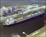 Cargo ship Continental Trader docked, Port Tampa Bay, Florida, C