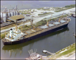 Cargo ship Continental Trader docked, Port Tampa Bay, Florida, L