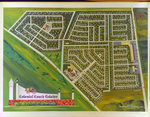 Colored Map of Colonial Coach Estates Neighborhood, Off of Memorial Highway, A by Skip Gandy