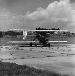 Stationary Biplane on Runway, Tampa, Florida, B by George Skip Gandy IV