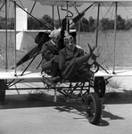 Stationary Biplane on Runway, Tampa, Florida, C by George Skip Gandy IV