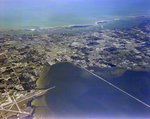 Clearwater, St. Pete–clearwater International Airport, and the Courtney Campbell Bridge High Altitude Aerial Photo by George Skip Gandy IV