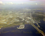 Aerial View of Interstate Highway 275, Tampa International Airport, and Tampa Bay, D by George Skip Gandy IV