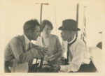 George S. Gandy, James Keating, and Marcella Harty on Boat, November 1, 1922