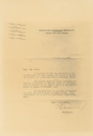 William E. Massey to Mr. Nock, December 7, 1922