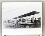 Walter Beech Perches on Airplane at Old Fairgrounds in Tampa, Florida