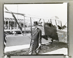 Man Standing Next to George W. Haldeman’s Plane by Skip Gandy