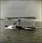 Benoist Flying Boat Gliding Through the Water, B by Skip Gandy