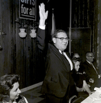 Humble Oil and Refinery Company Man Standing with Arm Raised, Tampa by George Skip Gandy IV