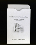 Exchange National Bank Savings Deposit Envelope, B by George Skip Gandy IV