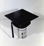 Exchange National Bank Ad Can of Martin Senour Paints with Graduate Cap, A by George Skip Gandy IV
