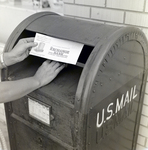 Exchange National Bank Envelope and Mailbox, Tampa, C by George Skip Gandy IV