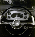 Exchange National Bank Ad Steering Wheel, E by George Skip Gandy IV