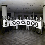 Exchange National Bank Men Holding Banner, B by George Skip Gandy IV