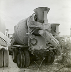 Damaged Cement Mixer Truck in Industrial Yard, E by George Skip Gandy IV