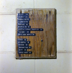Display Board with Company Names, B by George Skip Gandy IV