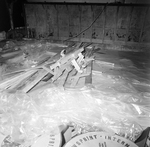 Stacks of International Newsprint rolls on a Ship, C by George Skip Gandy IV