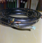 Corroded Cut Metal Pipe, V by George Skip Gandy IV