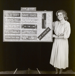 Woman with a Display Board at Magic Systems, I by George Skip Gandy IV