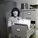Woman Checking Personnel Division Files at Metropolitan Life, F by George Skip Gandy IV