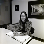 Portrait of Woman at Desk at Walker & McLane in Tampa by George Skip Gandy IV