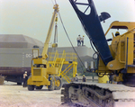 Cranes and Workers Near DC-515 Freight Barge, Misener Industries by George Skip Gandy IV