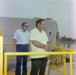 Man Gives Speech During DC-515 Barge Launch, Misener Industries, B by George Skip Gandy IV