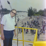 Man Gives Speech During DC-515 Barge Launch, Misener Industries, E by George Skip Gandy IV
