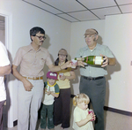 Man Pouring Champagne at DC-530 Launch, Misener Industries, D by George Skip Gandy IV