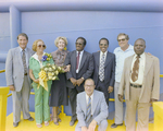 Group on Platform During Black Point Barge Launch, Misener Industries, C by George Skip Gandy IV