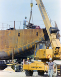 Crane Lifts Materials Onto Ship, Misener Industries, B by George Skip Gandy IV