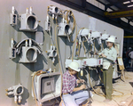 Two Employees Working on Industrial Electrical Panel, Misener Industries, H by George Skip Gandy IV