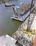 Aerial of Attendees on H.B.-1 and Dock, Misener Industries, A by George Skip Gandy IV