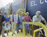 Group on Platform by El Coqui Barge, Misener Industries, M by George Skip Gandy IV