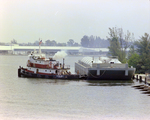 Bayou Bill Crew Members Attach to MC-6 Barge, Misener Industries, F by George Skip Gandy IV
