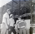 Three Misener Industries Employees Near Barge, C by George Skip Gandy IV