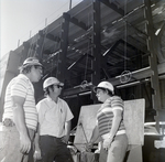 Three Misener Industries Employees Near Barge, E by George Skip Gandy IV