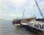 Employees Watch Unknown Barge Launch, Misener Industries, B by George Skip Gandy IV