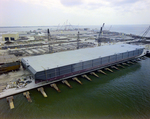 Aerial of Misener Industries During PC-315L Barge Launch, D by George Skip Gandy IV
