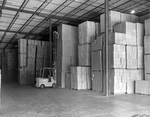 Forklift and Stacks of Boxes on Pallets at D.H. Overmyer Warehouse by George Skip Gandy IV