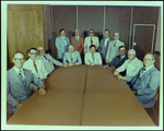 Group of Men Around a Long Table, Tampa, Florida, J