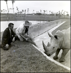 Men With Rhinoceros at Busch Gardens, A by Skip Gandy