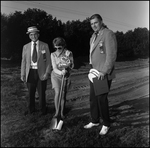 Two Men and a Woman at a Groundbreaking by Skip Gandy