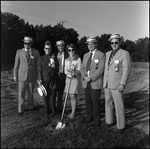 Four Men and Two Women at Groundbreaking, A by Skip Gandy