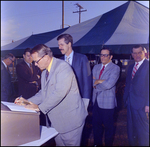 Men Signing In, Barnett Bank of Tampa Groundbreaking, C by Skip Gandy